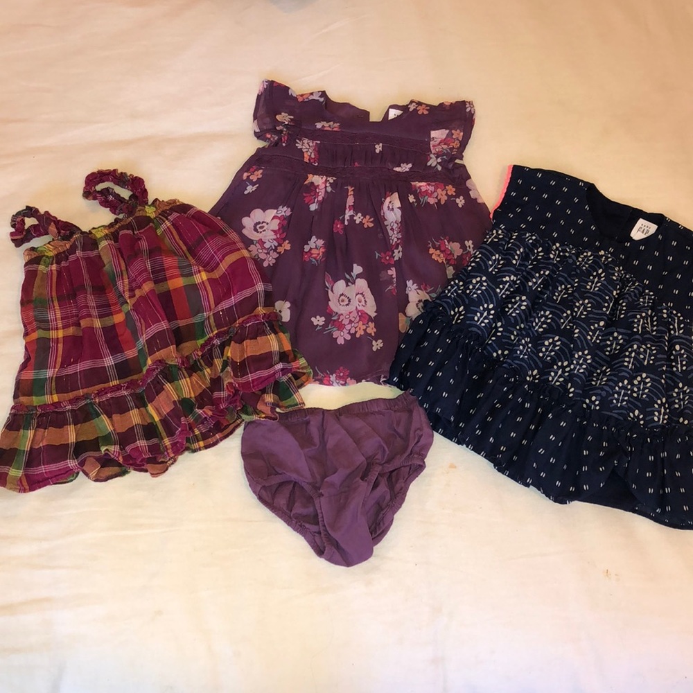 Gap 3 - 6 month dress lot Euc